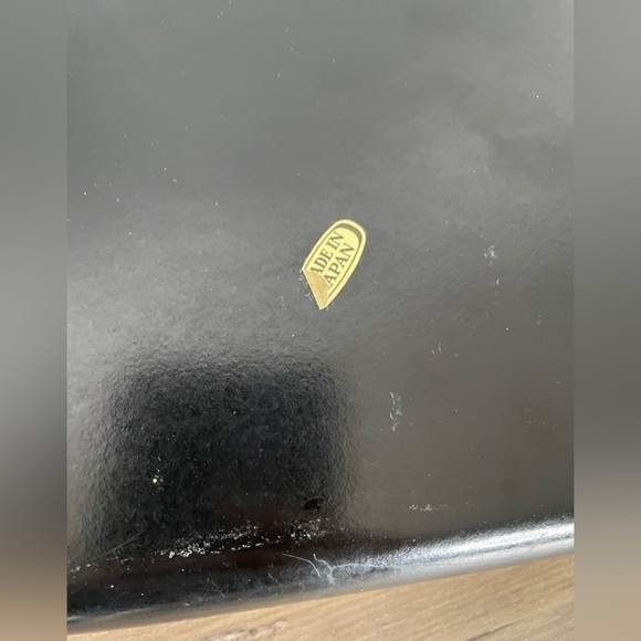 Vintage MCM Japanese Lacquer Ware Nesting Serving Trays - Picture 9 of 9